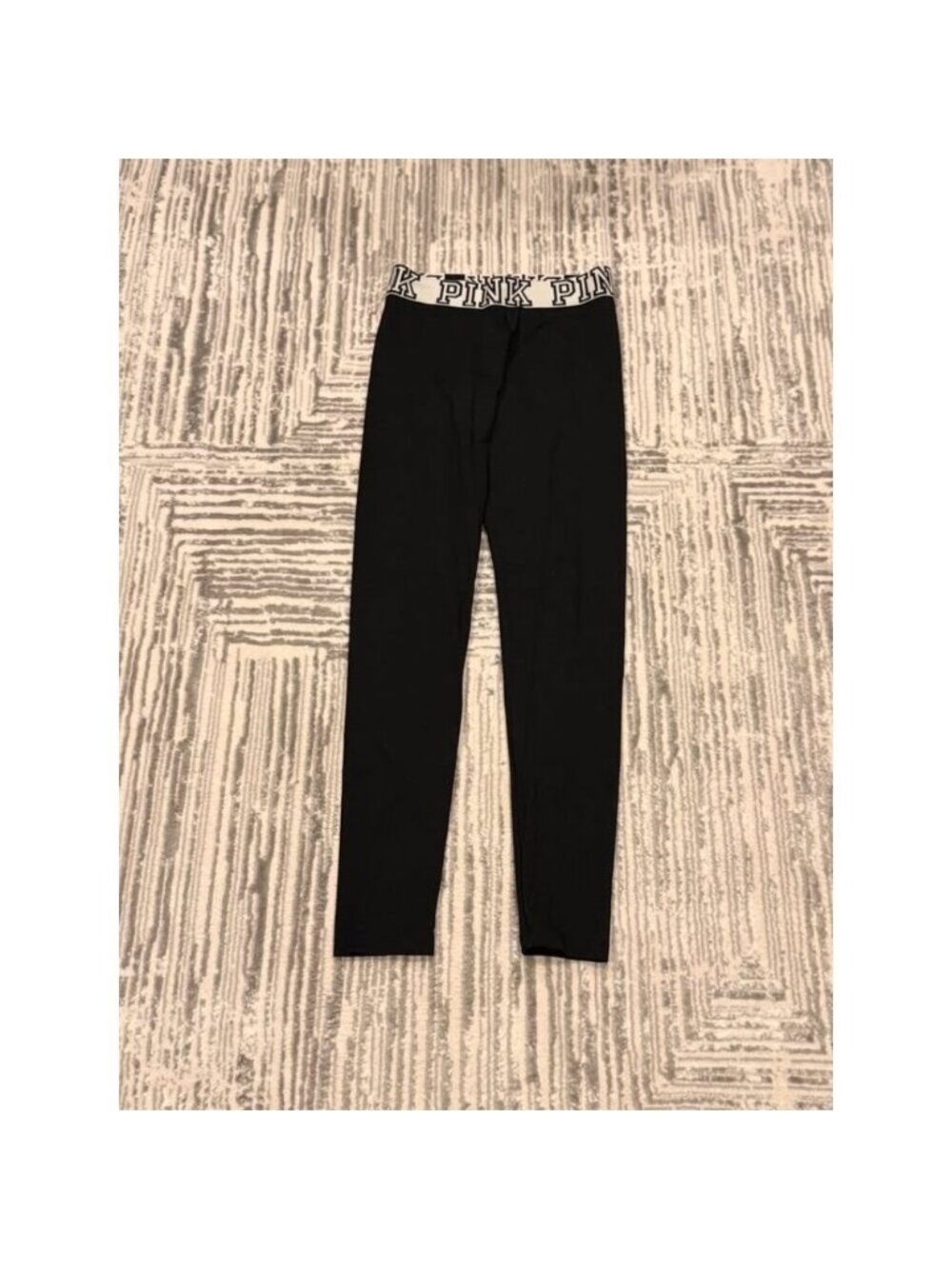 New Pink Victoria's Secret Yoga women's small black/white full-length leggings